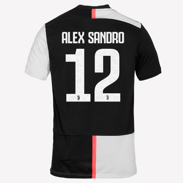 Camiseta Juventus NO.12 Alex Sangro Replica Primera Ropa 2019/20 Blanco Negro